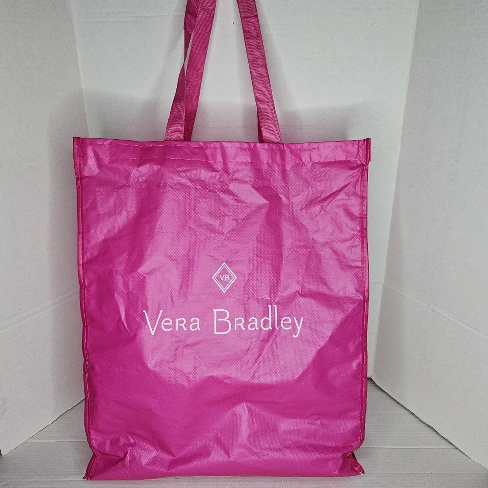 Vera Bradley PTP Bags Large Hot Pink Barbie Shopping Reusable Eco Friendly Tote